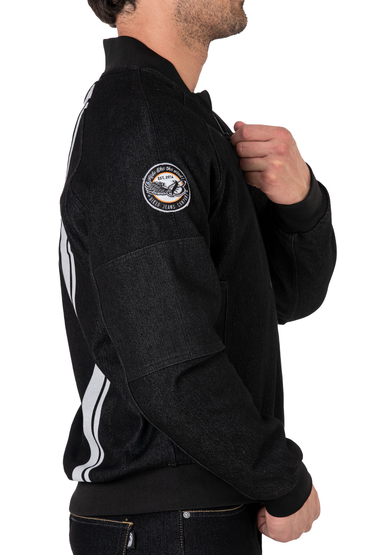 Night Flight Bomber Black Korumalı Motosiklet Montu - 14