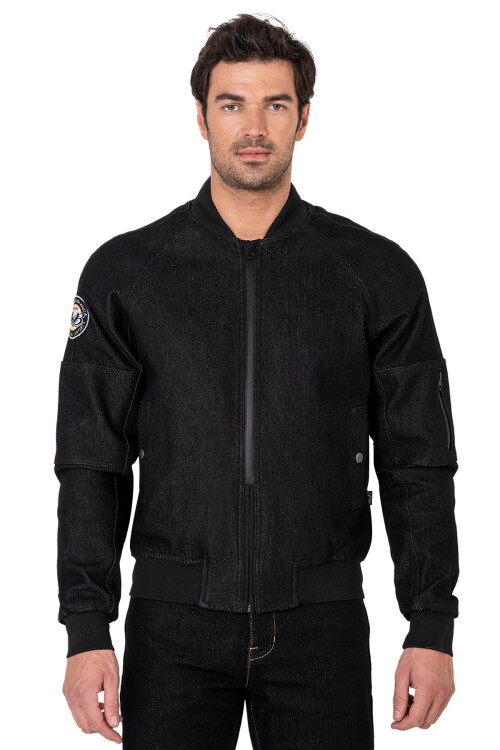 Night Flight Bomber Black Korumalı Motosiklet Montu - 3