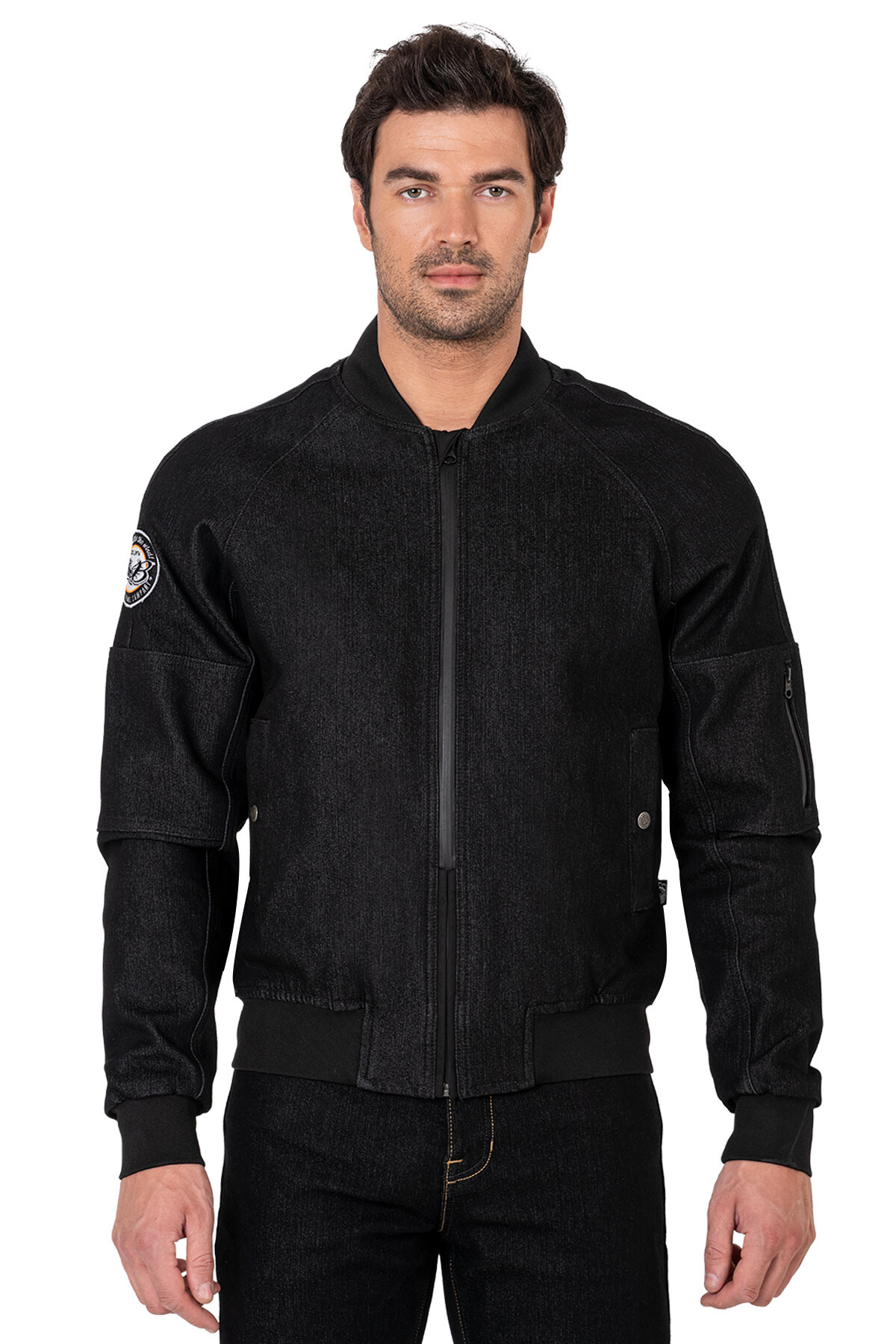 Night Flight Bomber Black Korumalı Motosiklet Montu - 3