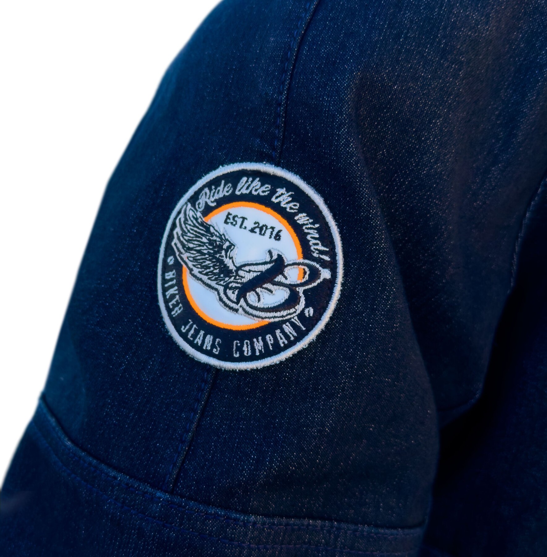 Night Flight Bomber Dark Blue Korumalı Motosiklet Montu - 19