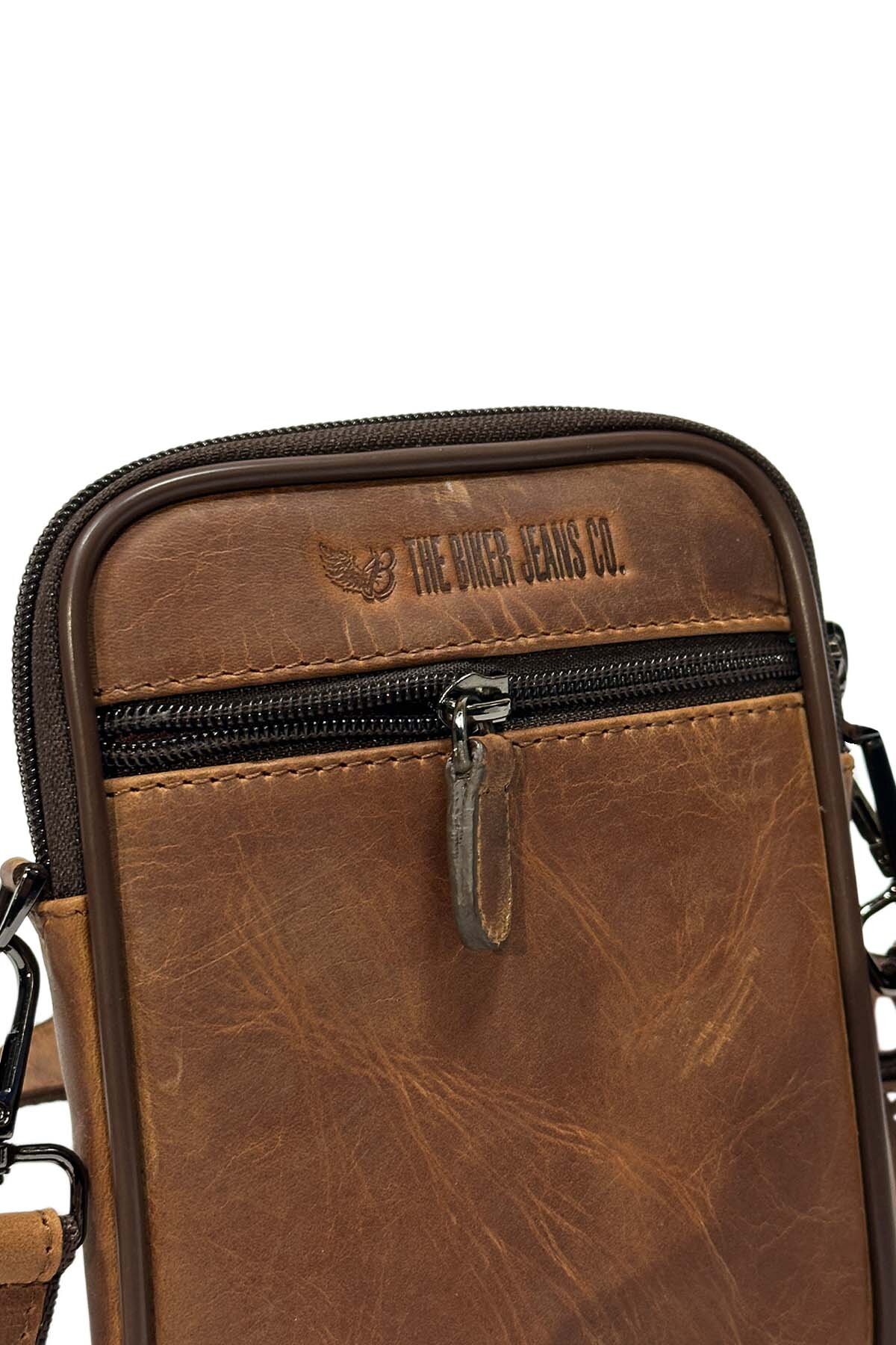 Osaka Çapraz Hakiki Deri Çanta - Tek Gözlü - 2