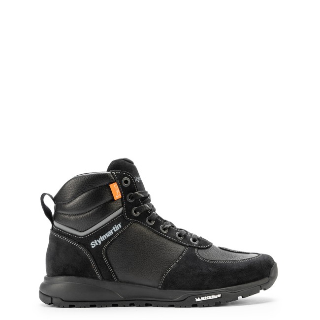 Piper WP Black Armoured Motorcycle Shoes - Thumbnail