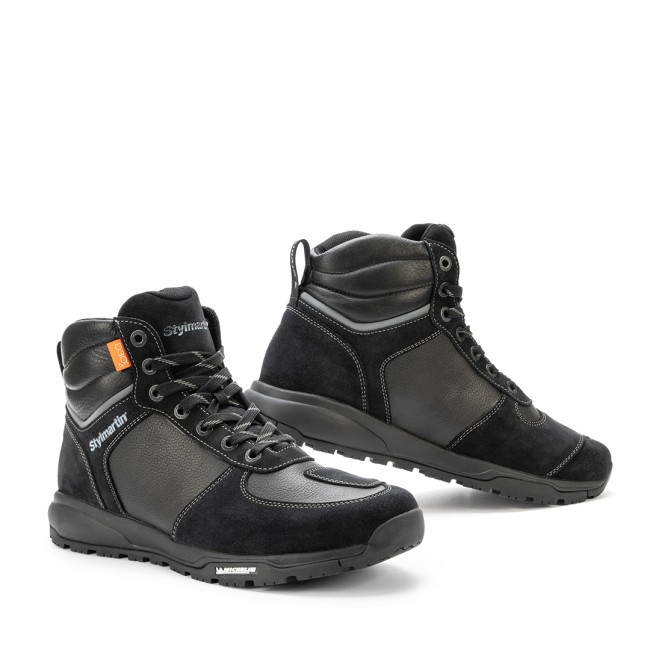Piper WP Black Armoured Motorcycle Shoes - Thumbnail