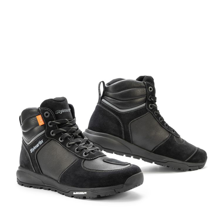 Piper WP Black Armoured Motorcycle Shoes