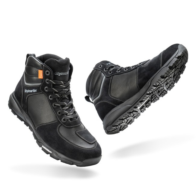 Piper WP Black Armoured Motorcycle Shoes - Thumbnail