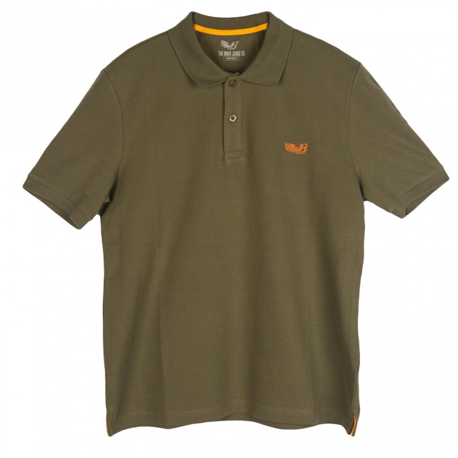 Pique Polo Khaki T-Shirt - Thumbnail