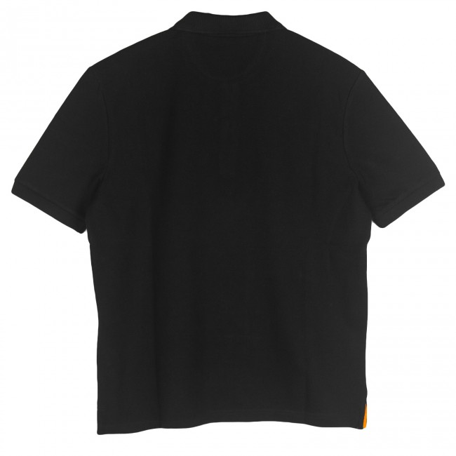 Pique Polo Yaka Siyah T-Shirt - Thumbnail