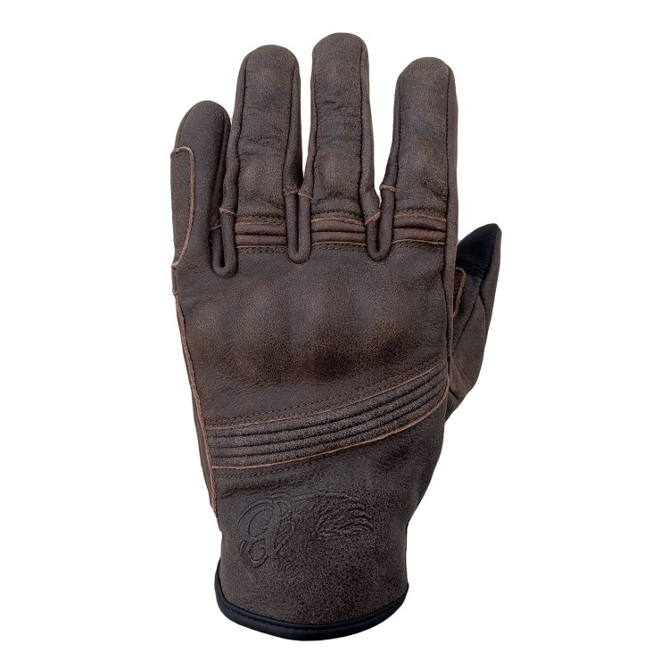 Richmond Brown Armoured Motorcycle Leather Gloves - The Biker Jeans