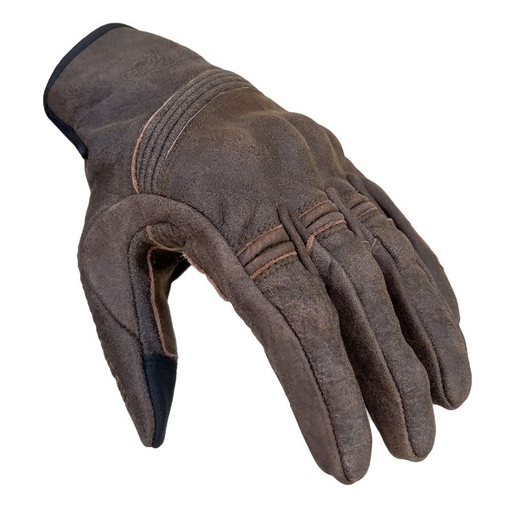 Richmond Brown Armoured Motorcycle Leather Gloves