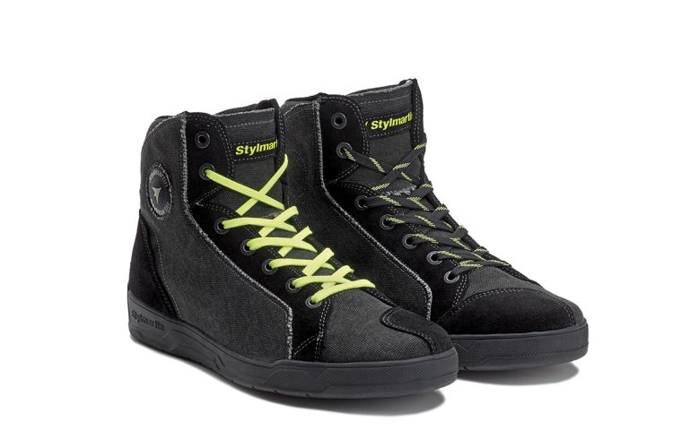 Shadow Black Nero Armoured Motorcycle Shoes