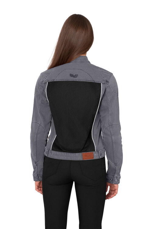 Silver Ice Korumalı File Motosiklet Kot Montu Kadın - 5
