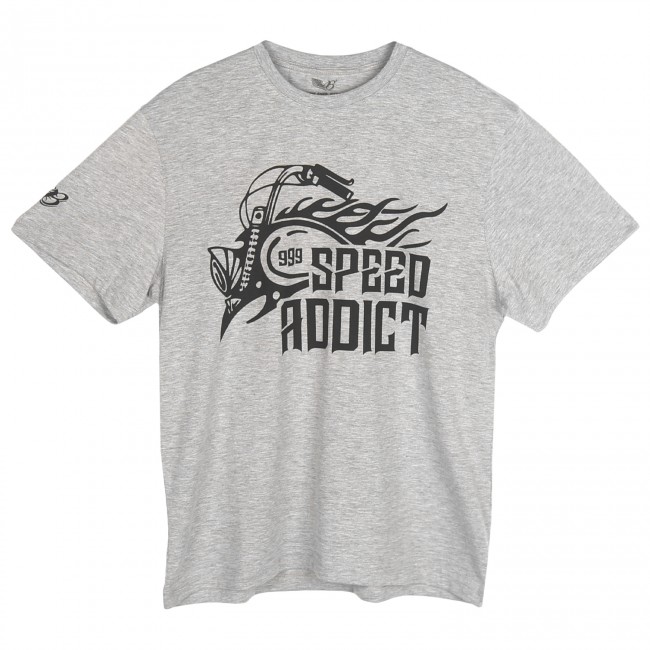 Speed Addict Grey T-Shirt - Thumbnail
