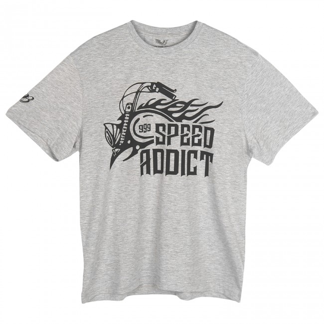 The Biker Jeans - Speed Addict Gri T-Shirt