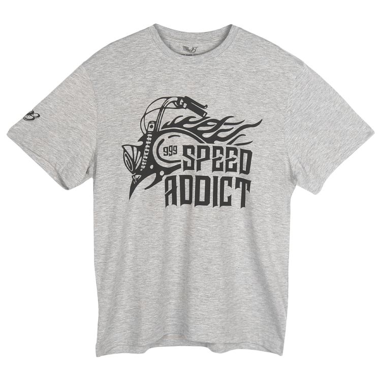 Speed Addict Gri T-Shirt