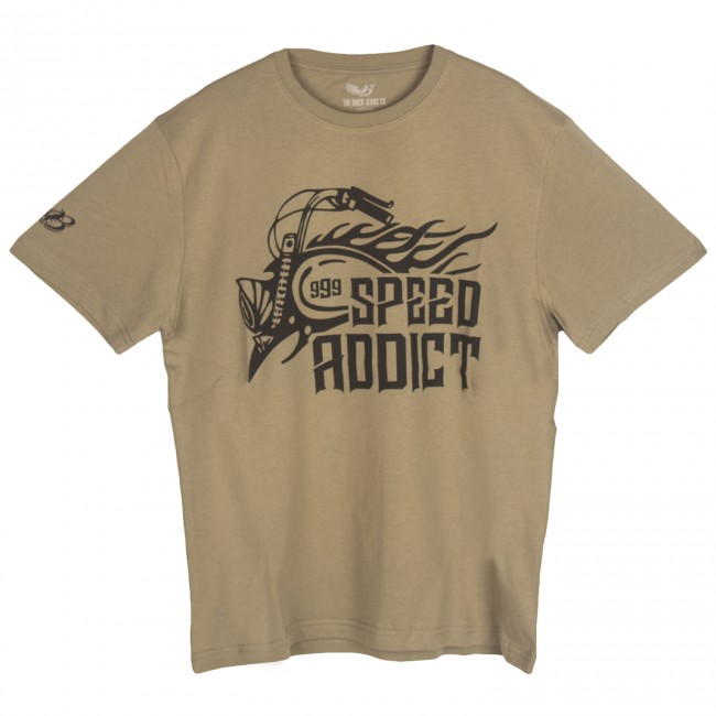 The Biker Jeans - Speed Addict Haki T-Shirt