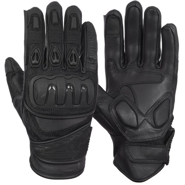 Spyder Air-Flow Armoured Motorcycle Leather Gloves - Thumbnail