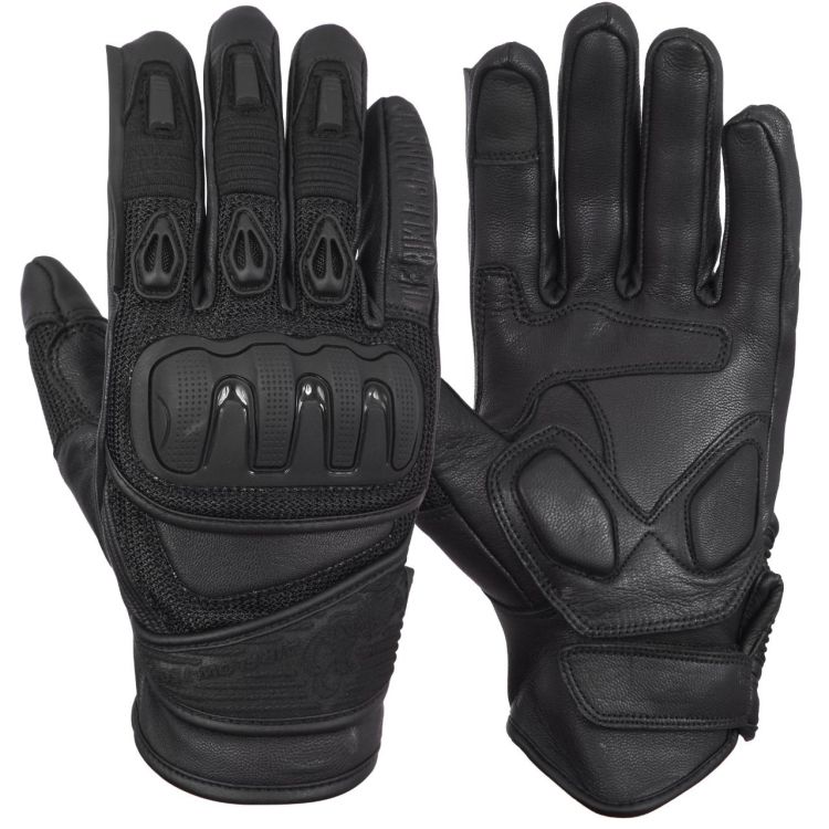 Spyder Air-Flow Armoured Motorcycle Leather Gloves