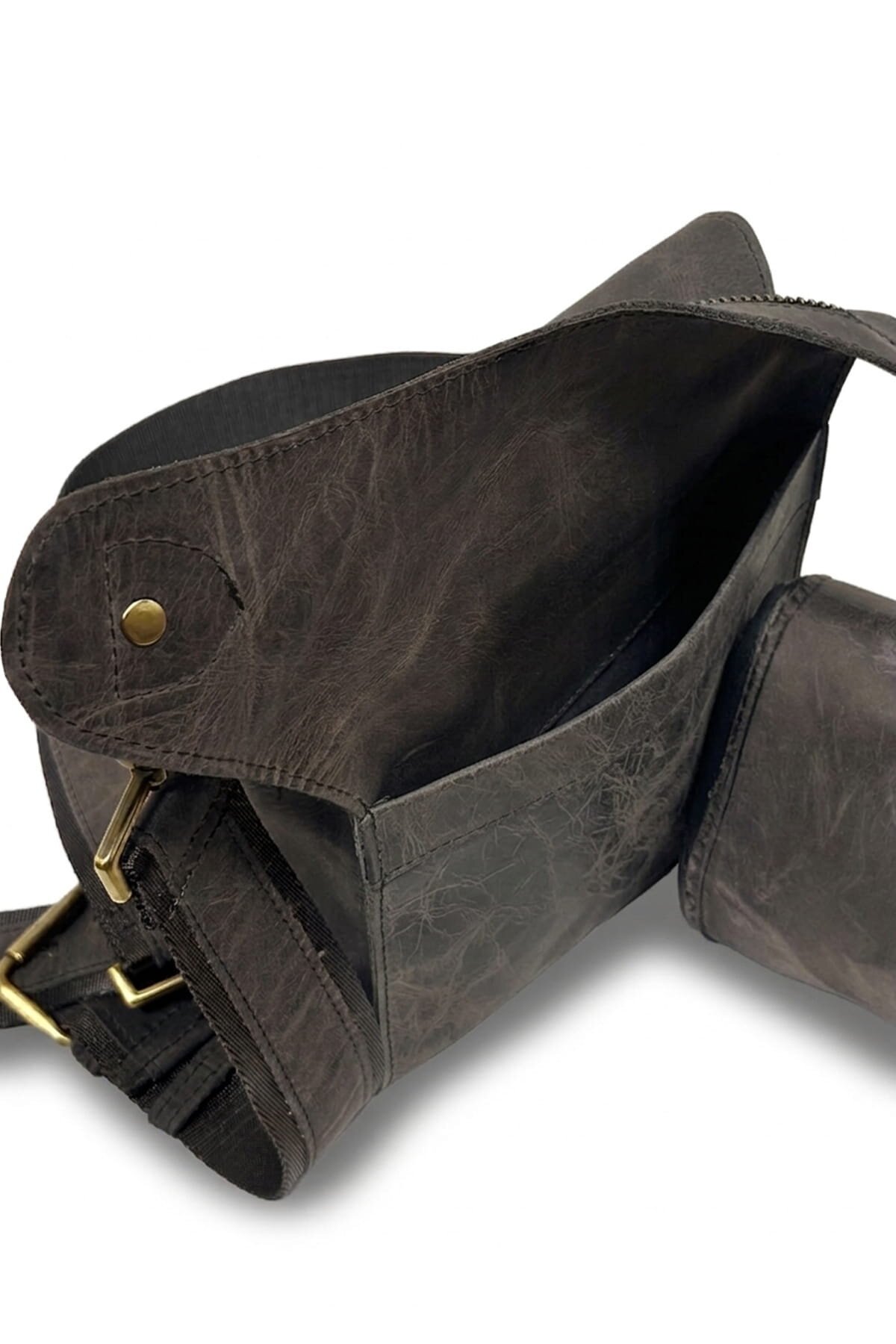 Texas Grey Hakiki Deri Bacak Çantası - 2