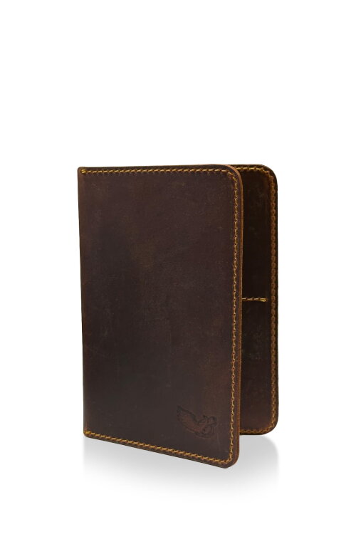 Torino Brown Hakiki Deri Pasaportluk - The Biker Jeans
