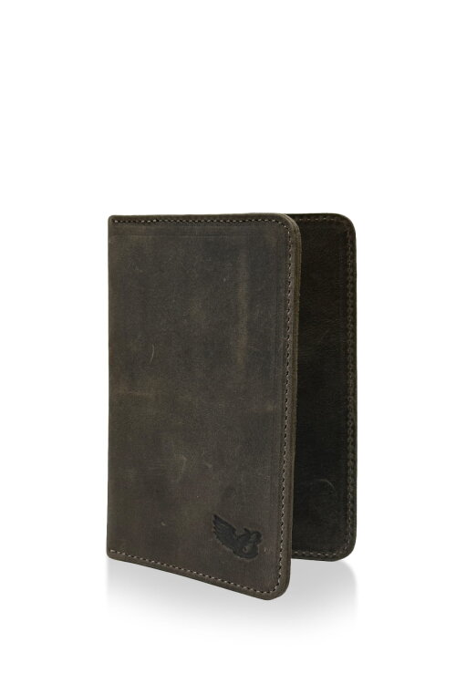 Torino Grey Hakiki Deri Pasaportluk - The Biker Jeans