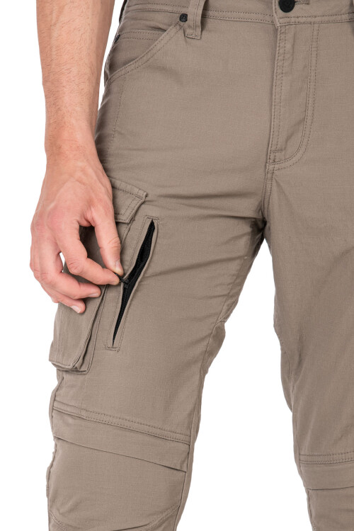 Truva Cargo Beige Korumalı Motosiklet Pantolonu Erkek - 6