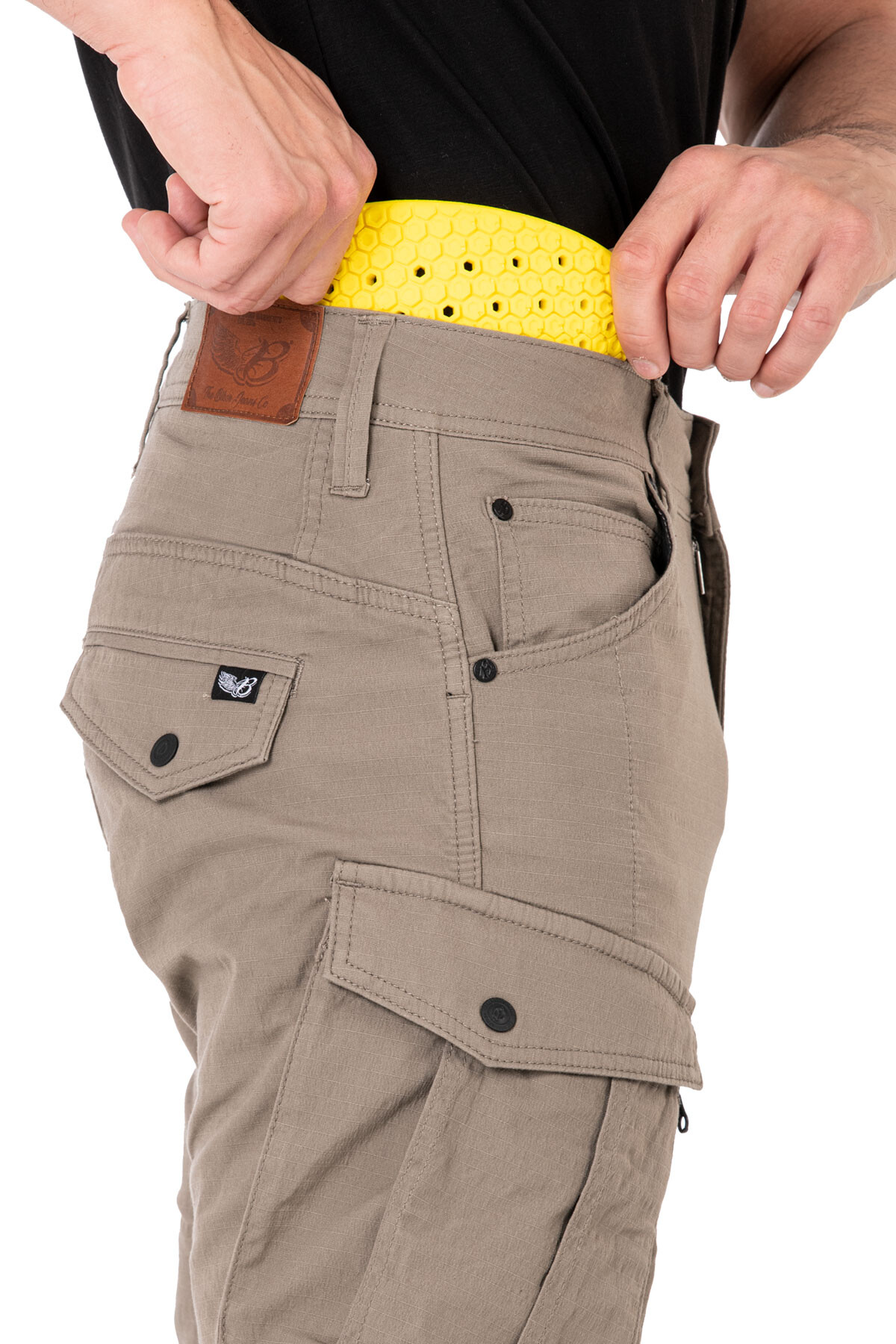 Truva Cargo Beige Korumalı Motosiklet Pantolonu Erkek - 12