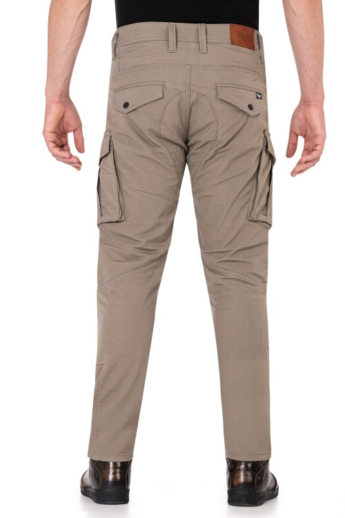 Truva Cargo Beige Korumalı Motosiklet Pantolonu Erkek - 5