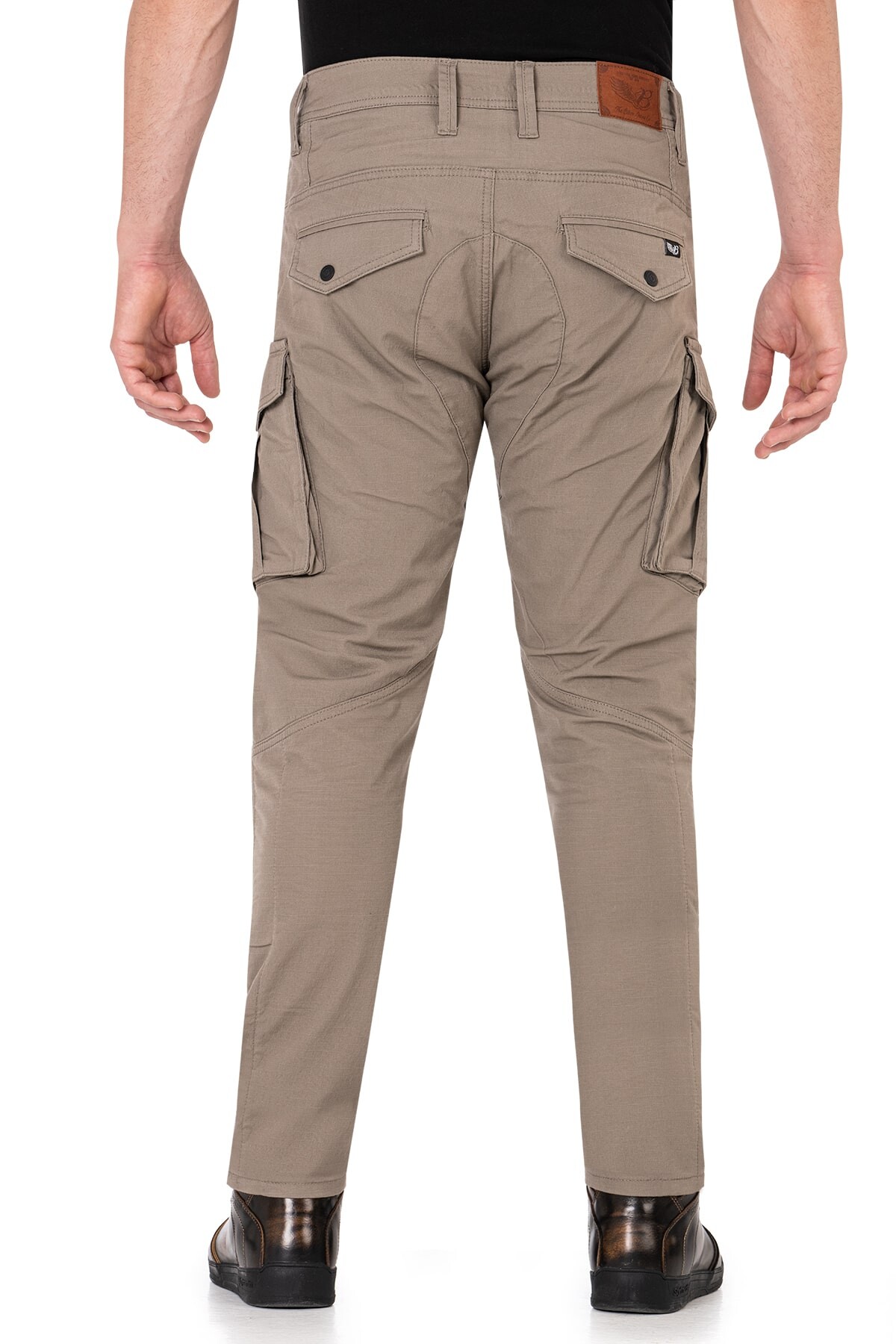 Truva Cargo Beige Korumalı Motosiklet Pantolonu Erkek - 5
