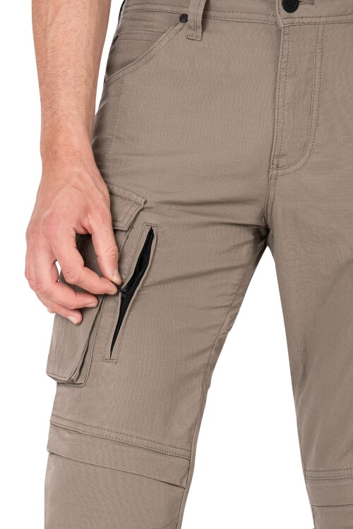 Truva Cargo Beige Korumalı Motosiklet Pantolonu Erkek - 6