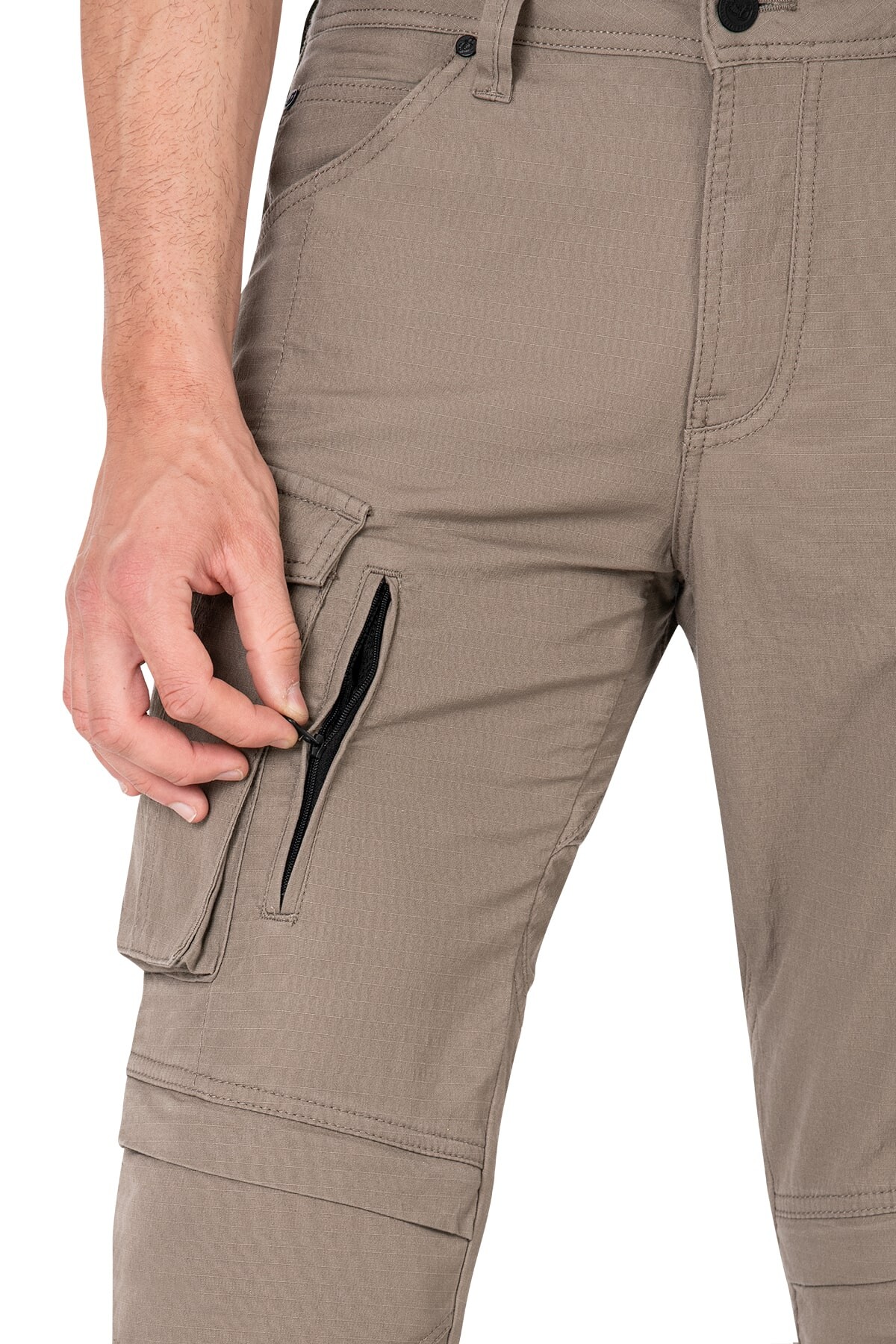 Truva Cargo Beige Korumalı Motosiklet Pantolonu Erkek - 6
