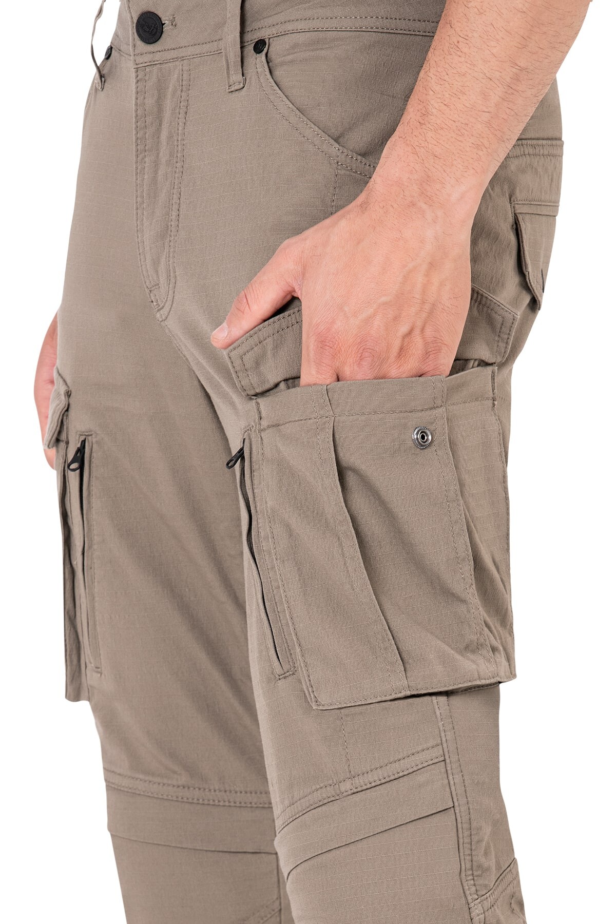 Truva Cargo Beige Korumalı Motosiklet Pantolonu Erkek - 7