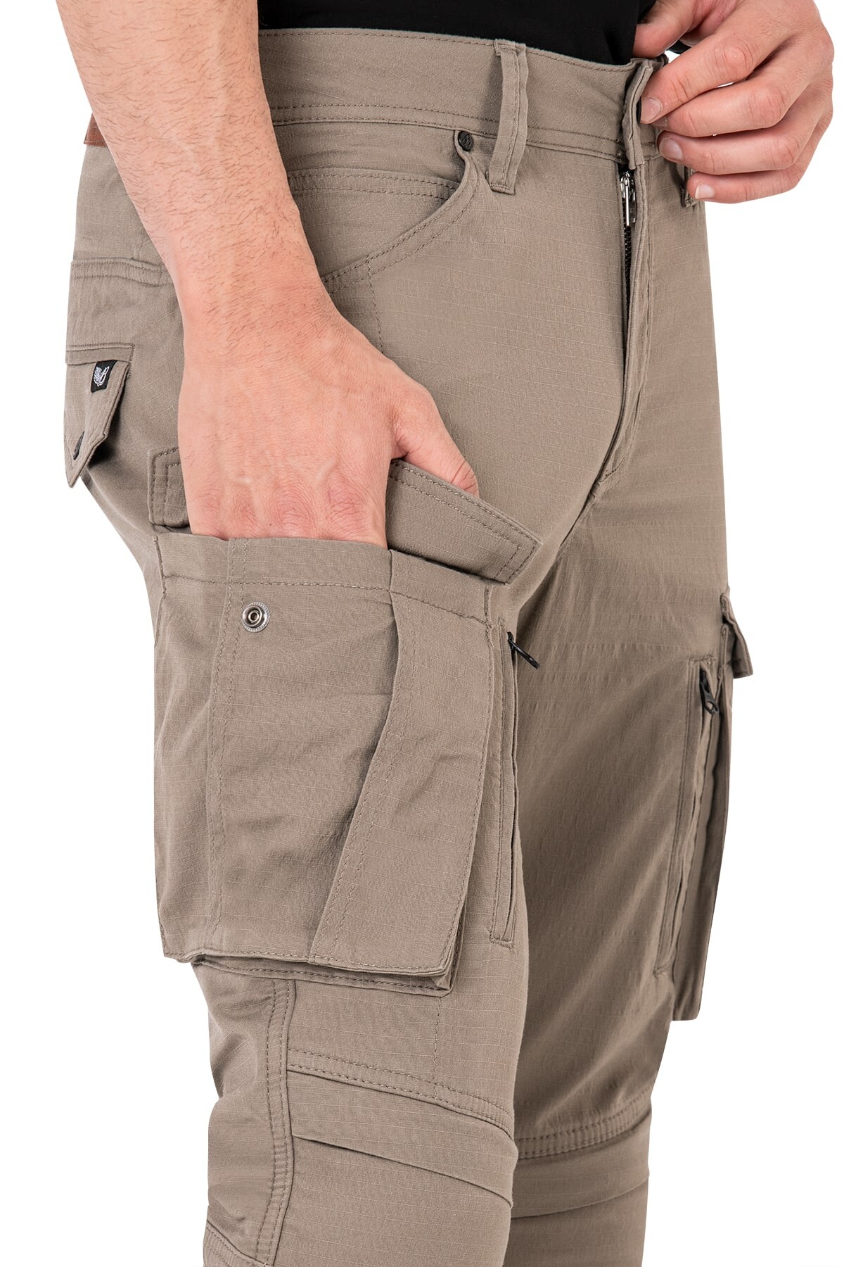 Truva Cargo Beige Korumalı Motosiklet Pantolonu Erkek - 8