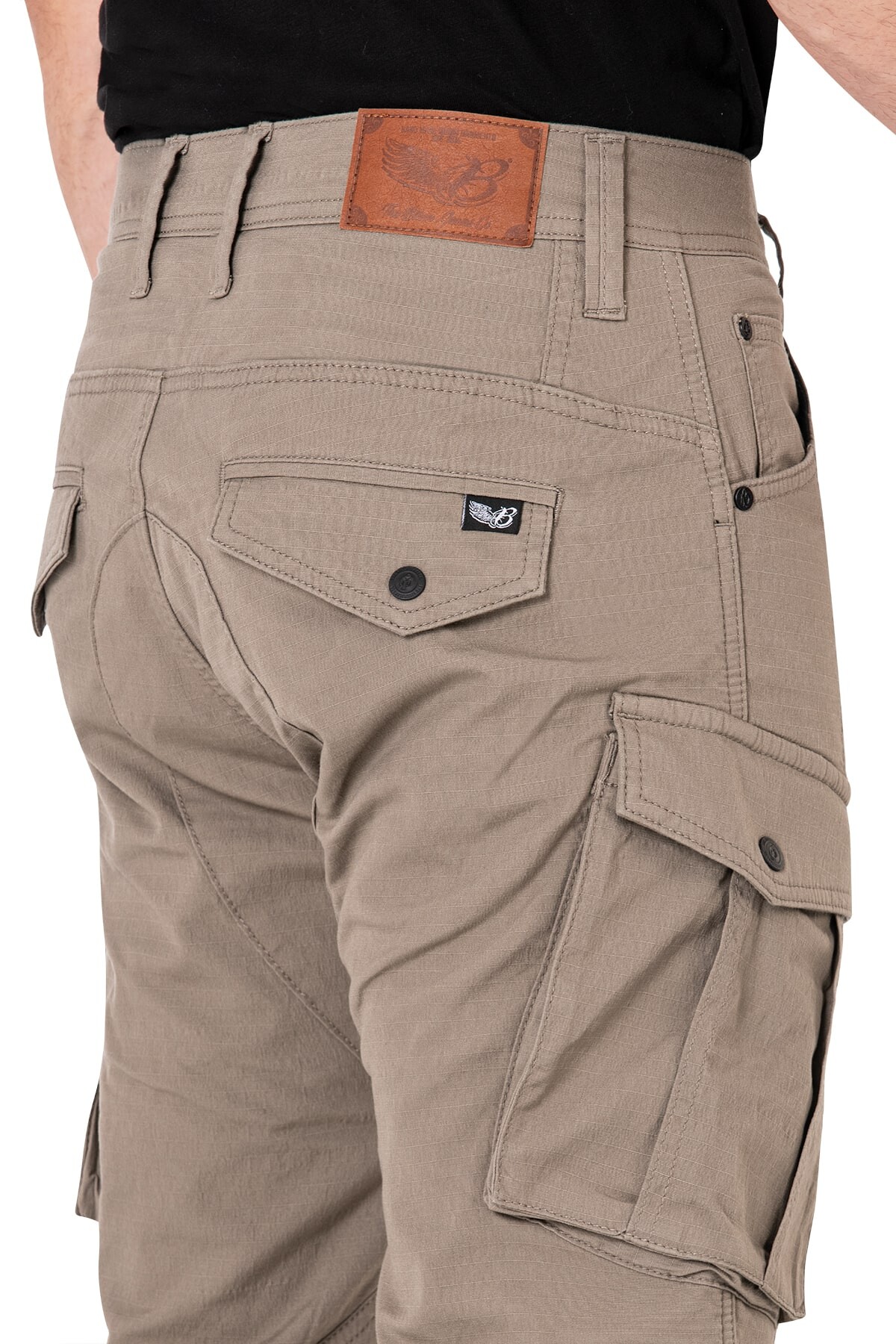 Truva Cargo Beige Korumalı Motosiklet Pantolonu Erkek - 11