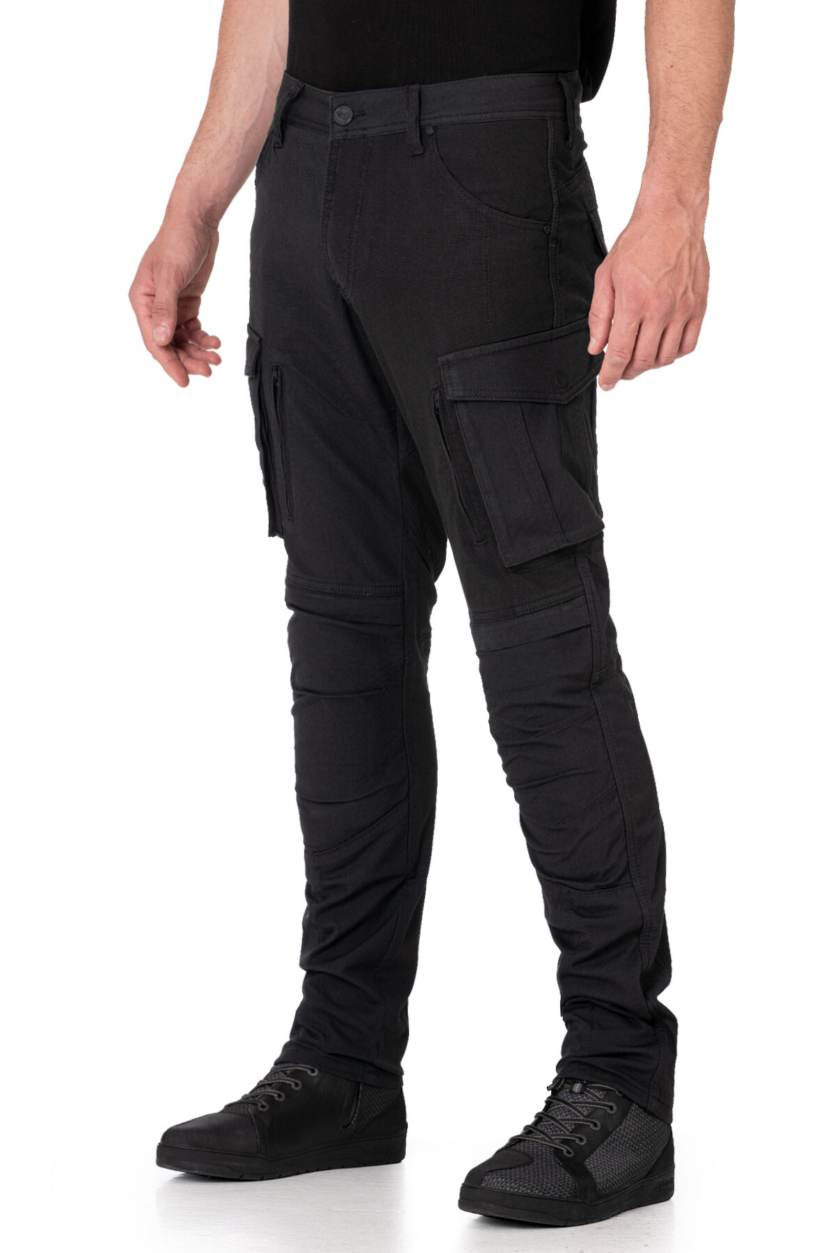 Truva Cargo Black Korumalı Motosiklet Pantolonu Erkek - 4