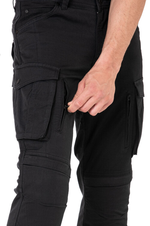 Truva Cargo Black Korumalı Motosiklet Pantolonu Erkek - 6