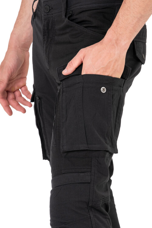 Truva Cargo Black Korumalı Motosiklet Pantolonu Erkek - 8