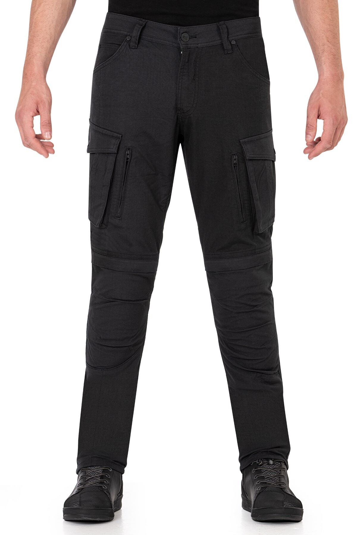 Truva Cargo Black Korumalı Motosiklet Pantolonu Erkek - 2