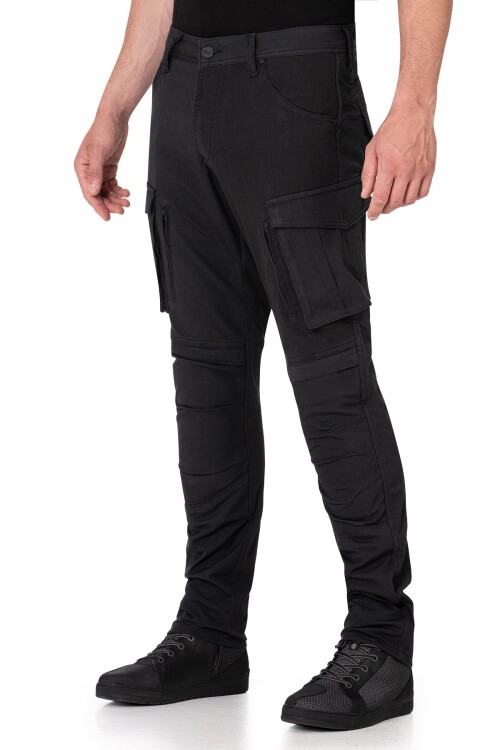 Truva Cargo Black Korumalı Motosiklet Pantolonu Erkek - 3