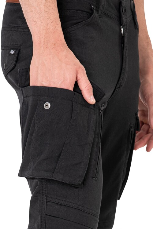 Truva Cargo Black Korumalı Motosiklet Pantolonu Erkek - 7