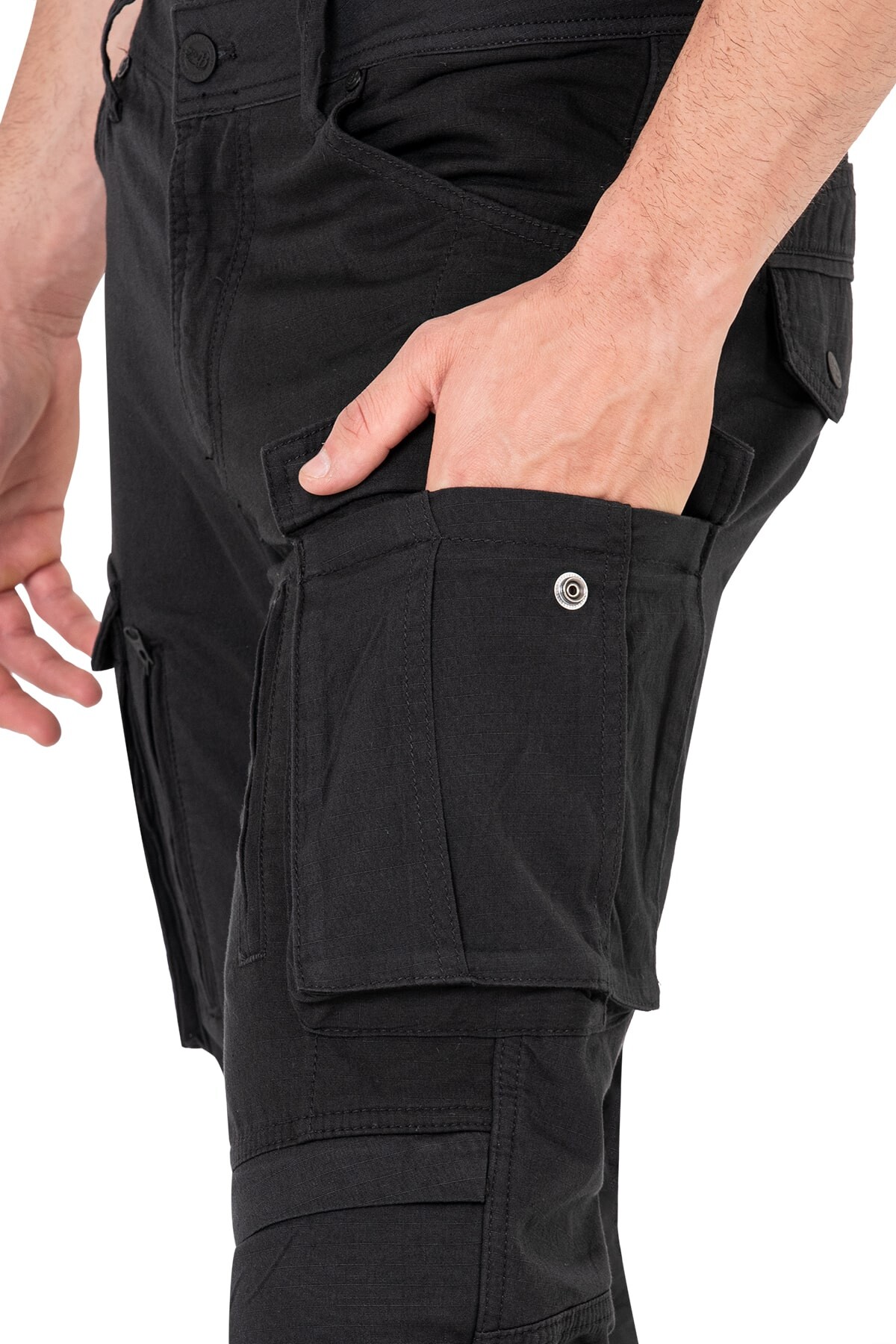 Truva Cargo Black Korumalı Motosiklet Pantolonu Erkek - 8