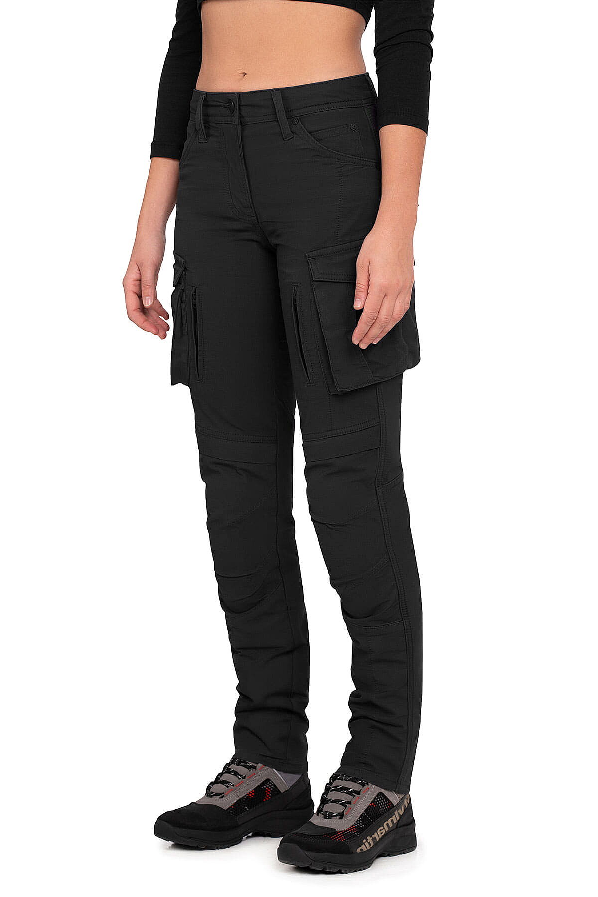 Truva Cargo Black Korumalı Motosiklet Pantolonu Kadın - 3