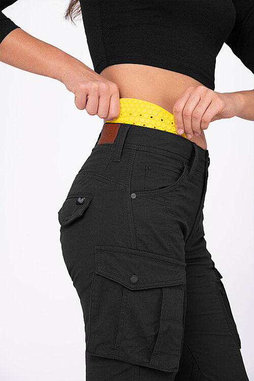 Truva Cargo Black Korumalı Motosiklet Pantolonu Kadın - 7