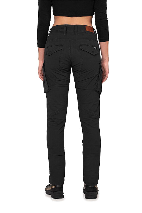 Truva Cargo Black Korumalı Motosiklet Pantolonu Kadın - 4