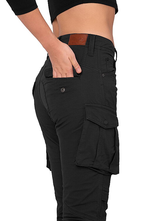 Truva Cargo Black Korumalı Motosiklet Pantolonu Kadın - 9