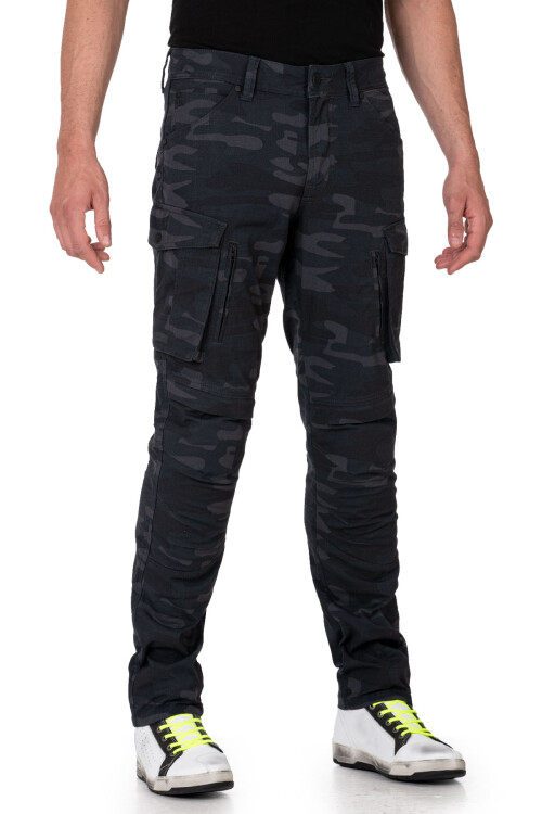 Truva Cargo Camo Korumalı Motosiklet Pantolonu Erkek - The Biker Jeans