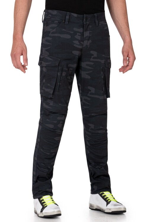 Truva Cargo Camo Korumalı Motosiklet Pantolonu Erkek - The Biker Jeans