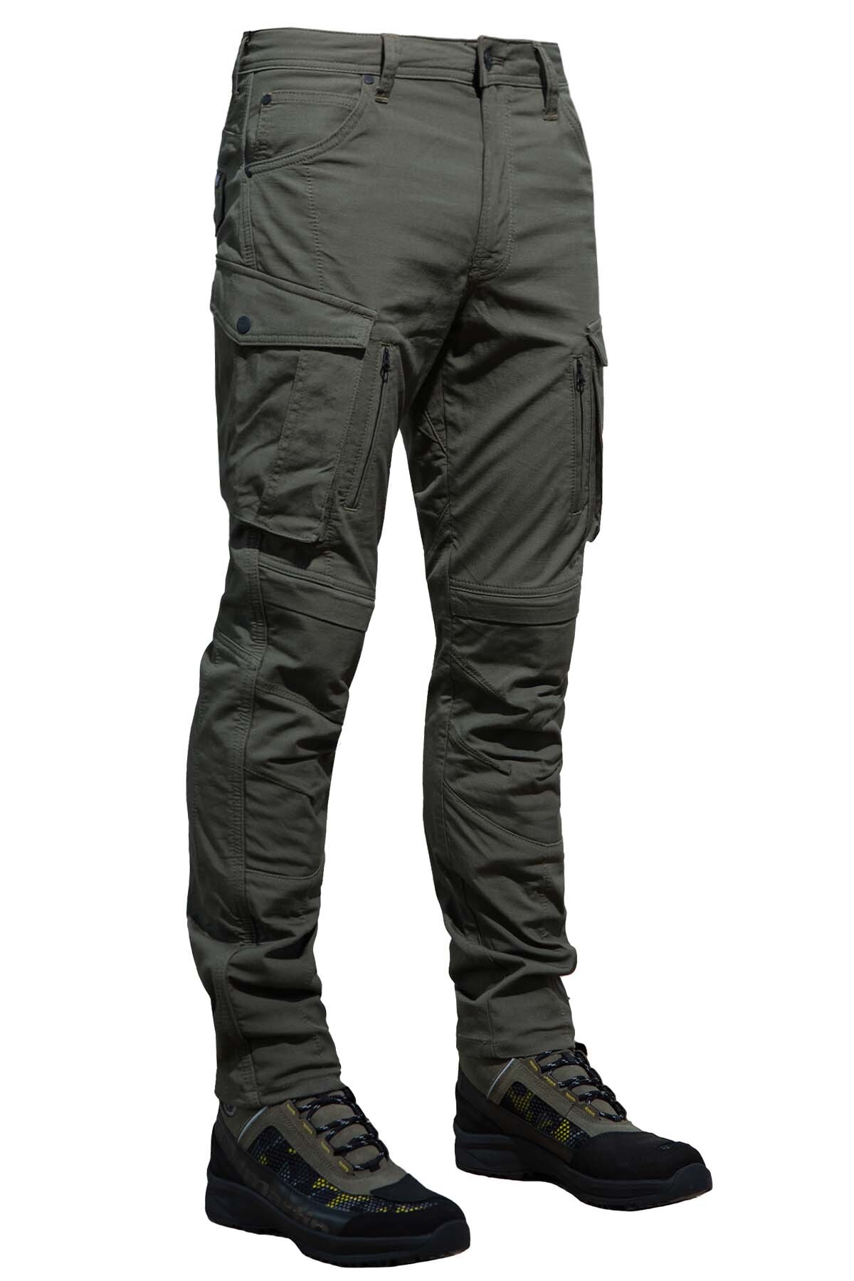 Truva Cargo Khaki Armoured Motorcycle Trouser - 1