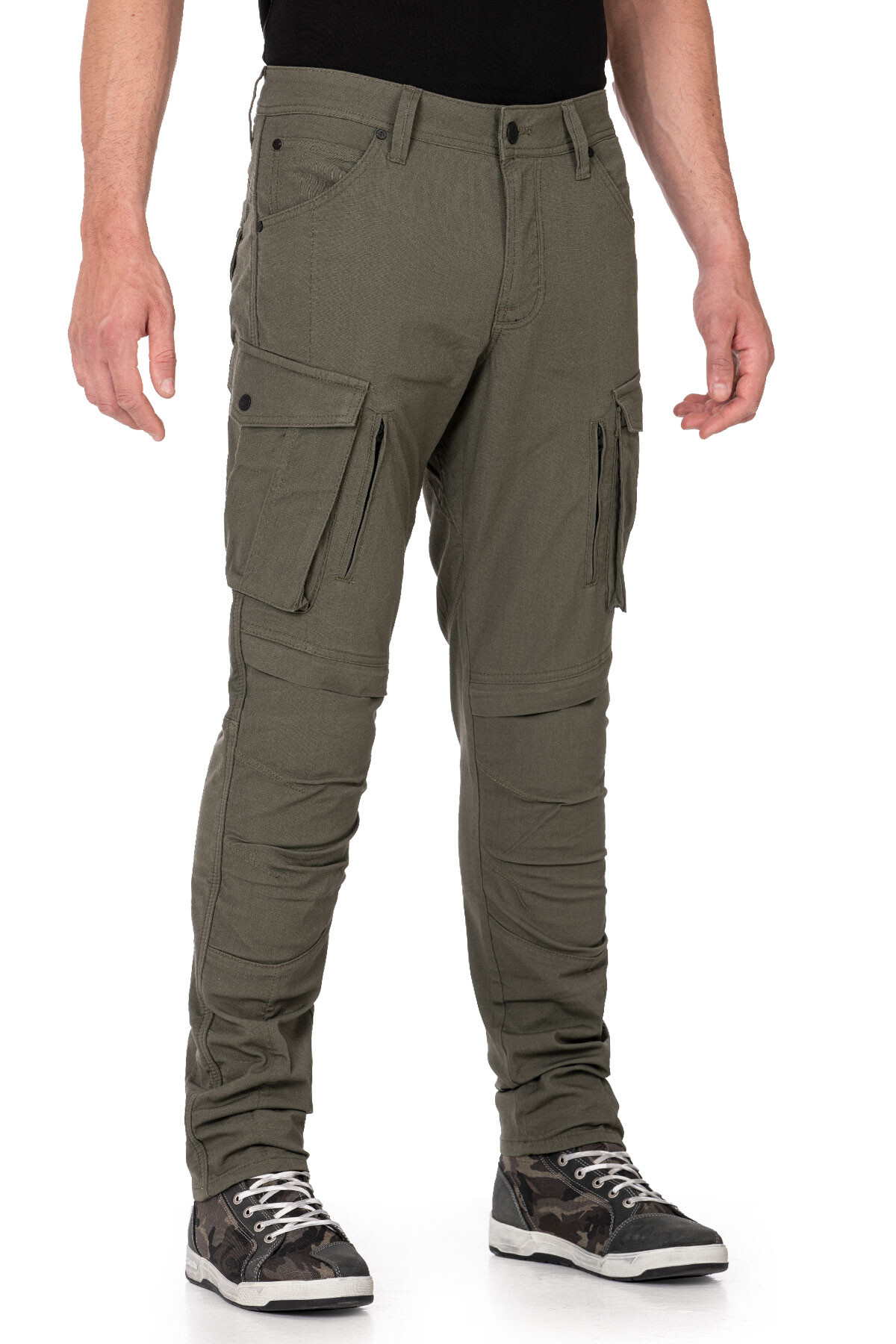 Truva Cargo Khaki Armoured Motorcycle Trouser - 1