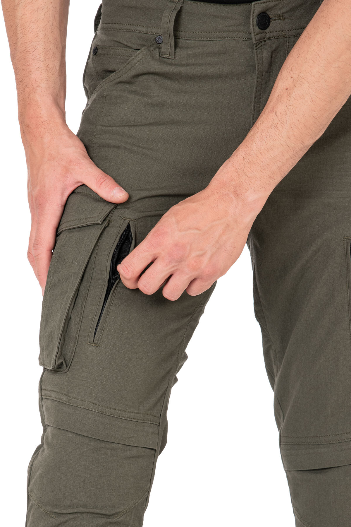 Truva Cargo Khaki Armoured Motorcycle Trouser - 6