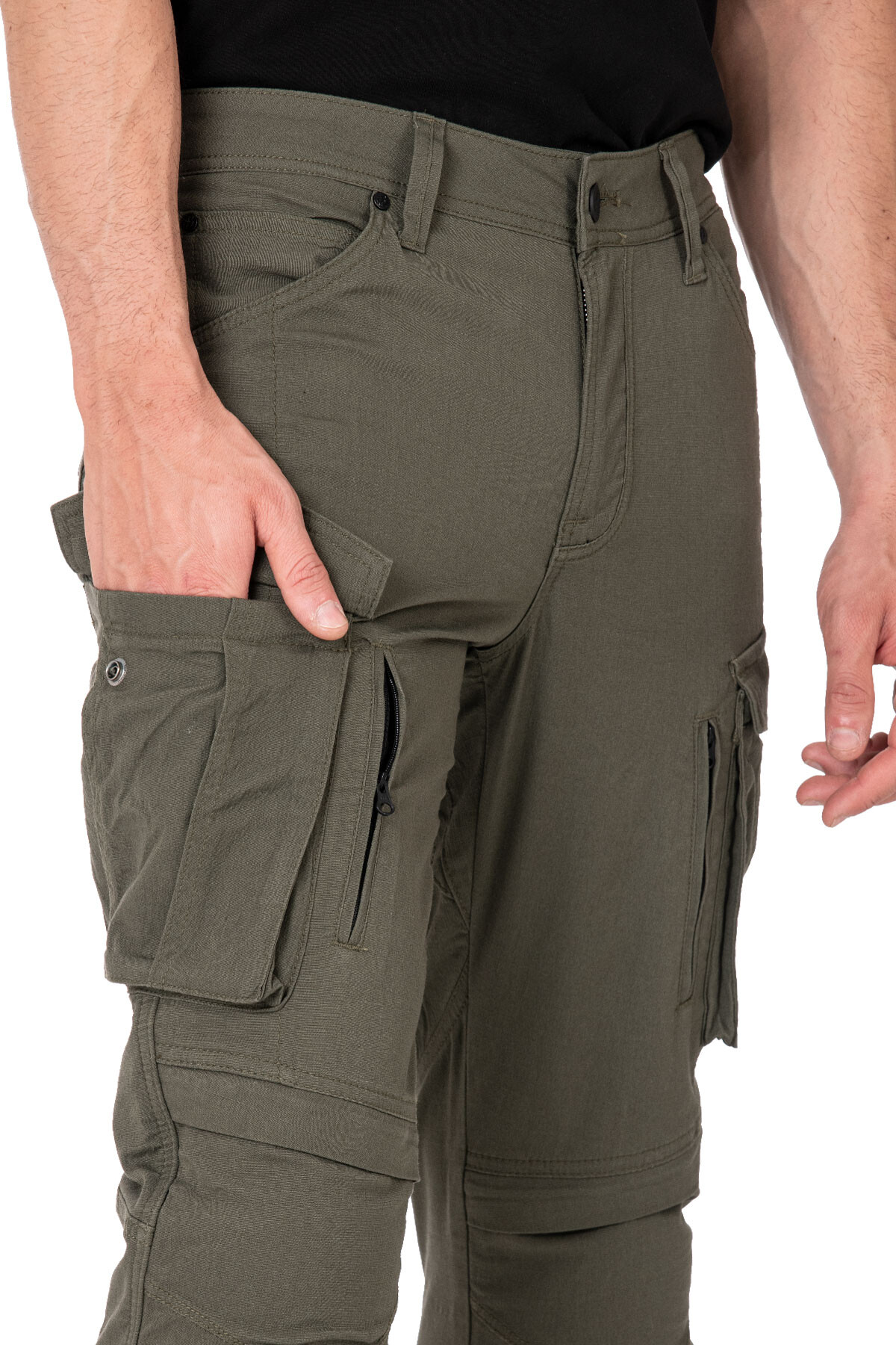Truva Cargo Khaki Armoured Motorcycle Trouser - 8